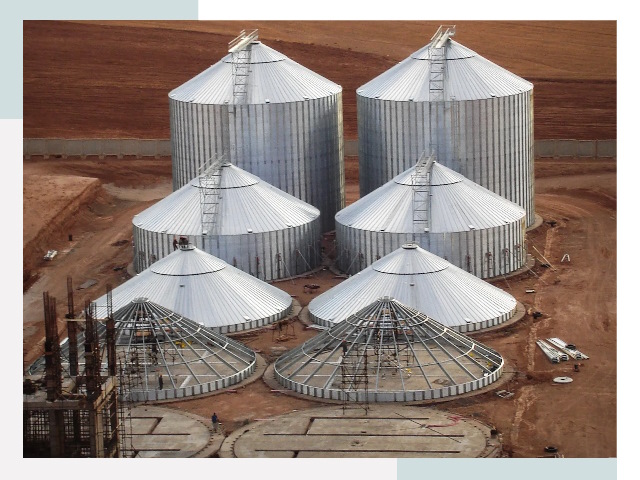 Строительство зерновых силосов в Липецке