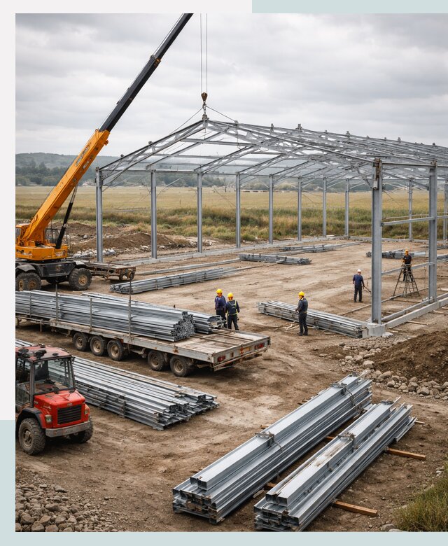 Строительство ангаров для сельхозтехники в Липецке под ключ