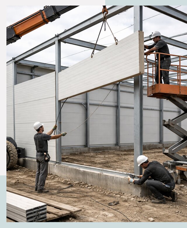 Строительство складов из сэндвич панелей в Липецке под ключ